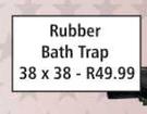 Rubber Bath Trap 38x38