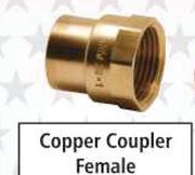 copper Coupler Female 15mm
