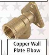 Copper Wall Plate Elbow 22mm