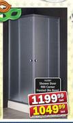 Shower Door 900 Corner Forsted (No Base)-Each