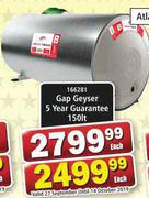 Gap Geyser 150lt-Each