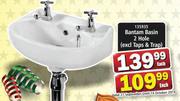 Bantam Basin 2 Hole(Excl Taps & Trap)-Each
