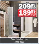 Wood Look Porcelain Tiles 200 x 1200-Per Sqm