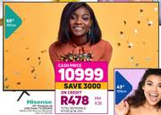 Hisense 65" (165cm) Premium 4K UHD Smart TV 65A6G