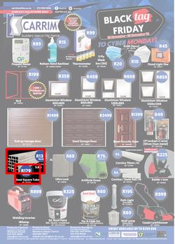 K Carrim Builders Mecca : Black Tag November (26 November - 29 November 2021), page 1