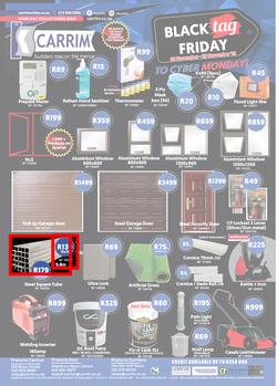 K Carrim Builders Mecca : Black Tag November (26 November - 29 November 2021), page 1