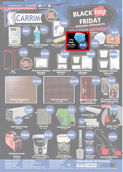 K Carrim Builders Mecca : Black Tag November (26 November - 29 November 2021), page 1