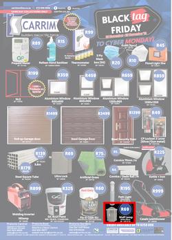 K Carrim Builders Mecca : Black Tag November (26 November - 29 November 2021), page 1
