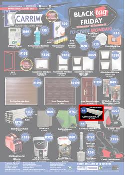 K Carrim Builders Mecca : Black Tag November (26 November - 29 November 2021), page 1