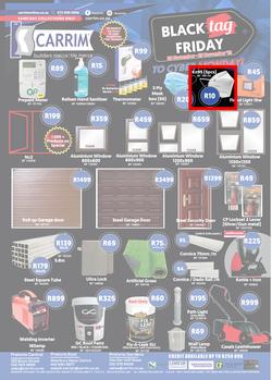 K Carrim Builders Mecca : Black Tag November (26 November - 29 November 2021), page 1