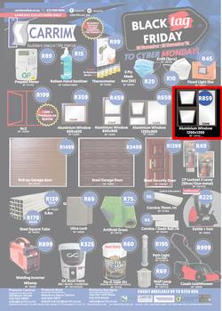 K Carrim Builders Mecca : Black Tag November (26 November - 29 November 2021), page 1