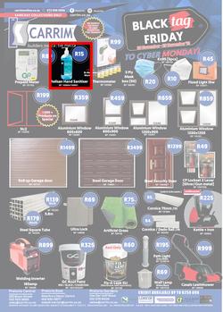 K Carrim Builders Mecca : Black Tag November (26 November - 29 November 2021), page 1