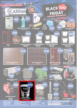 K Carrim Builders Mecca : Black Tag November (26 November - 29 November 2021), page 1