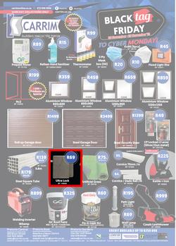 K Carrim Builders Mecca : Black Tag November (26 November - 29 November 2021), page 1