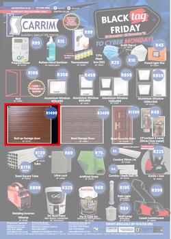K Carrim Builders Mecca : Black Tag November (26 November - 29 November 2021), page 1