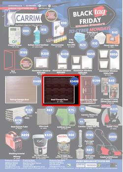 K Carrim Builders Mecca : Black Tag November (26 November - 29 November 2021), page 1