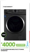 Midea 7Kg Titanium W/Machine MF100W70/T