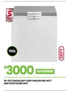 Defy 196Ltr Deep Freezer Fridge DMF 470/374/290 (WHT)