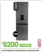 Defy 348Ltr Satin Met Fridge DAC645