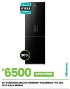 Hisense 305Ltr Fridge H415BMIB-WD/H415BMI-WD