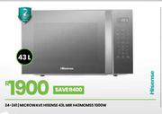 Hisense 43Ltr MIR Microwave H43MOMSS