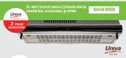 Univa 60cm Stove C/HOOD U600B