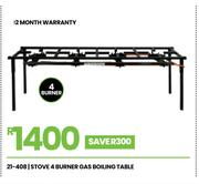 4 Burner Gas Stove
