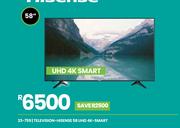 Hisense 58" UHD 4K Smart Television 23-759