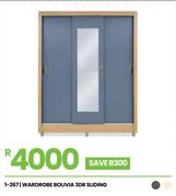 Bolivia 3DR Sliding Wardrobe 1-267