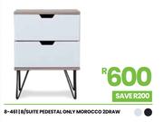 Morocco 2DRAW B/Suite Pedestal Only 8-461