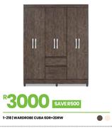 Cuba 6DR + 2DRW Wardrobe 1-218