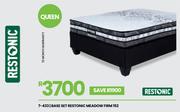 Restonic Meadow 152cm Queen Base Set 7-433