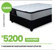Sleep Support Pocket P/Top Queen Base Set 152 7-422