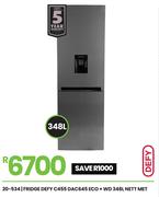 Defy 348L Nett MET C455 ECO + WD Fridge DAC645 20-534