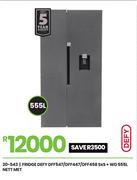 Defy 555L NETT MET SxS + WD Fridge DFF547/DFF447/DFF458 20-543
