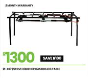 3 Burner Gas Boiling Table Stove 21-407