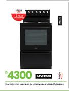 Univa 4 PLT + Utility Draw BLK Stove U116B-1/U116B 21-476