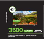 Toshiba 43" Smart FHD Television 43S25K-N/43V35KND