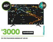 Hisense 40" LED HD Television 23-723