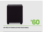 Leather Touch Small Ottoman 40-852