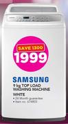 Samsung 9KG Top Load Washing Mashine White