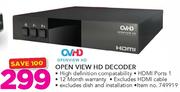 OVHD Open View HD Decoder Excluding Dish And Installation
