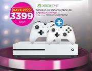 Xbox One 500GB Plus Free 2nd Controller-Each