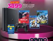 PS4 500GB + 3 Game + PSN Voucher