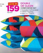 Double Or Queen Comforter Set Including 2 Pillowcases-Per Set