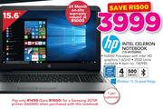 HP Intel Celeron Notebook 15-AY008NI