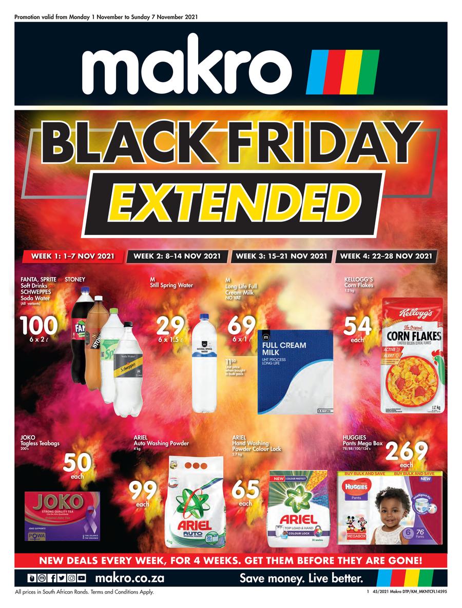 Makro Black Friday 2021 Deals Groceries Liquor 1 November 7 November 2021