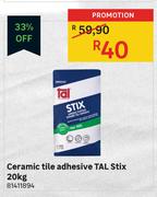 Tal Stix Ceramic Tile Adhesive-20Kg