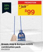 Addis Combination Pack (Broom, Mop & Dustpan)