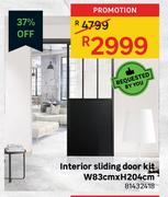 Interior Sliding Door Kit W83cm x H204cm